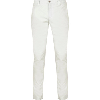 Textiel Heren Broeken / Pantalons Alberto Rob Chino Premium Cotton Ecru Beige