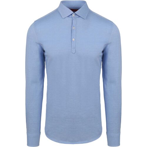 Textiel Heren T-shirts & Polo’s Suitable Camicia Poloshirt Lichtblauw Blauw