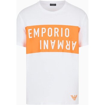 Textiel Heren T-shirts korte mouwen Emporio Armani 211818 4R476 Wit