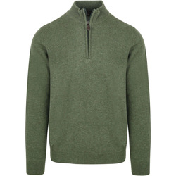 Textiel Heren Sweaters / Sweatshirts Suitable Half Zip Trui Lamswol Groen Groen