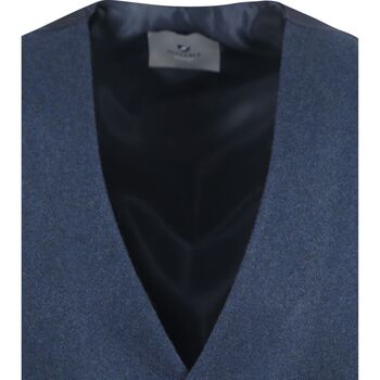 Suitable Gilet Tweed Mid Blauw Blauw