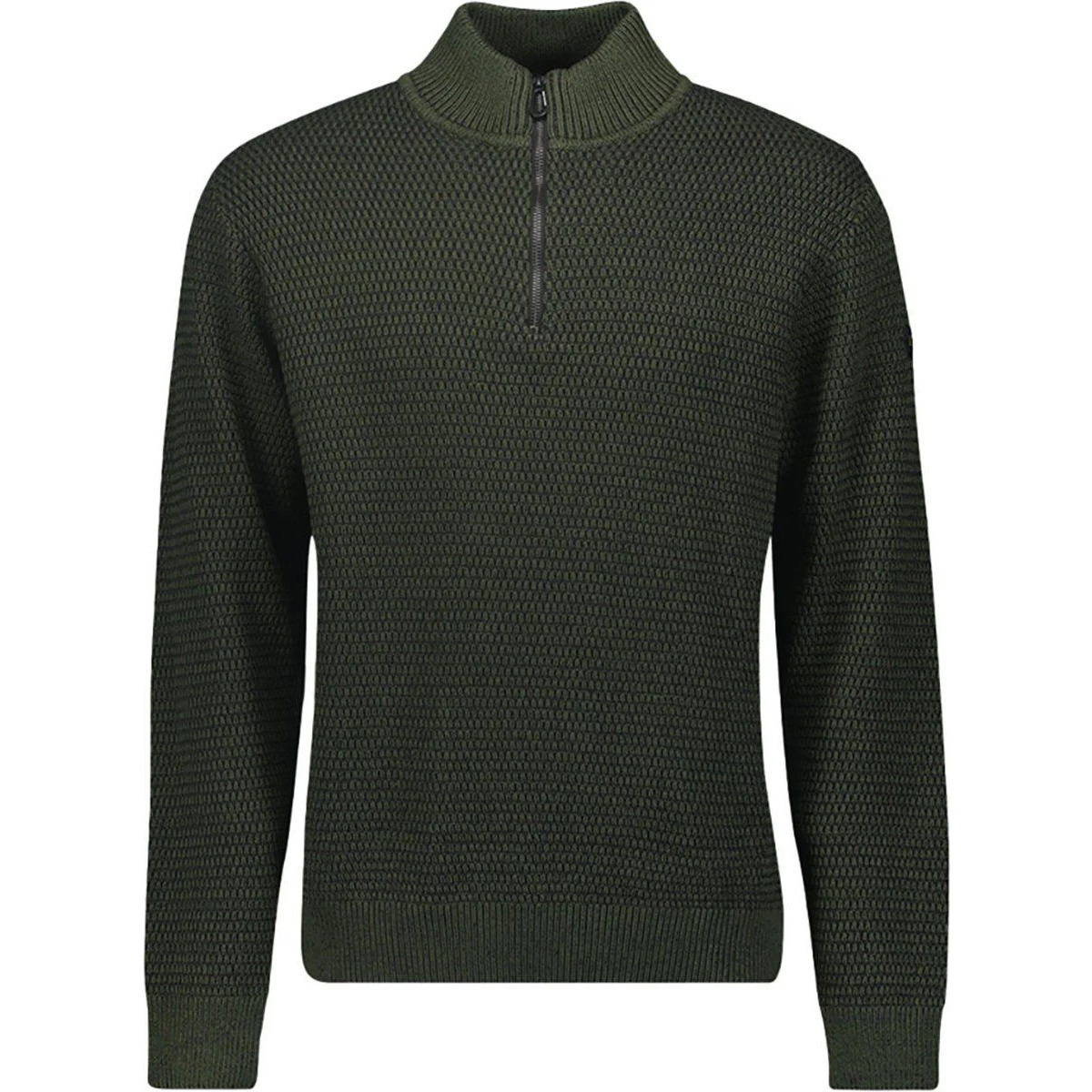 Textiel Heren Sweaters / Sweatshirts No Excess Half Zipper Donkergroen Groen