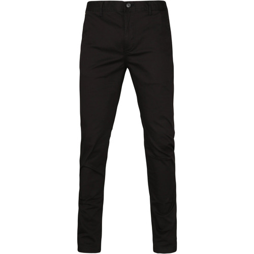 Textiel Heren Broeken / Pantalons Scotch & Soda Mott Chino Zwart Zwart