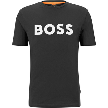 Boss T-shirt Thinking Zwart