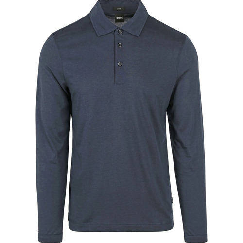 Textiel Heren T-shirts & Polo’s BOSS Pleins 24 Poloshirt Navy Blauw