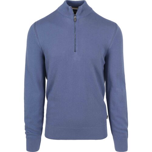 Textiel Heren Sweaters / Sweatshirts BOSS Ebrando-P Half Zip Trui Blauw Blauw