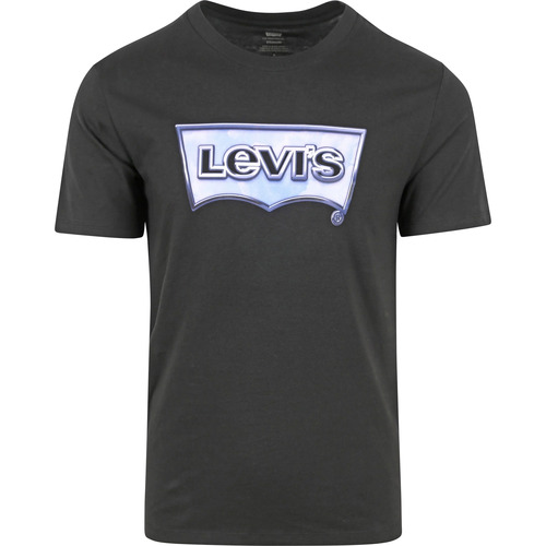 Textiel Heren T-shirts & Polo’s Levi's Original Graphic T-Shirt Chrome Zwart Zwart