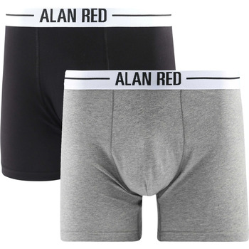 Alan Red Boxers Boxer Grijs Zwart 2-Pack