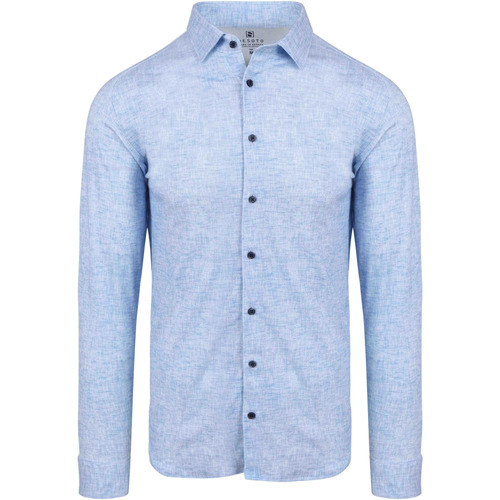 Textiel Heren Overhemden lange mouwen Desoto Overhemd Optics Lichtblauw Blauw