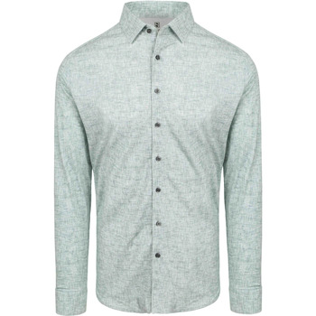 Textiel Heren Overhemden lange mouwen Desoto Overhemd Optics Groen Groen