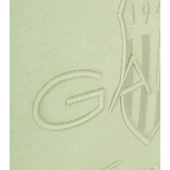 Gant Sweater Embossed Logo Lichtgroen Groen