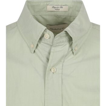 Gant Overhemd Short Sleeve Lichtgroen Groen