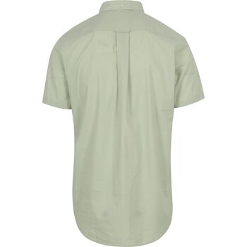 Gant Overhemd Short Sleeve Lichtgroen Groen