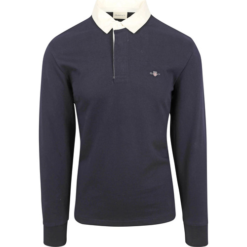 Textiel Heren T-shirts & Polo’s Gant Rugger Shield Polo Navy Blauw