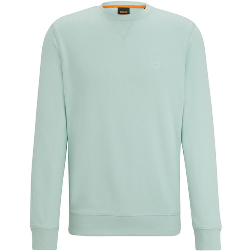 Textiel Heren Sweaters / Sweatshirts BOSS Sweater Westart Turquoise Blauw