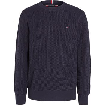 Textiel Heren Sweaters / Sweatshirts Tommy Hilfiger Pullover Structuur Navy Blauw