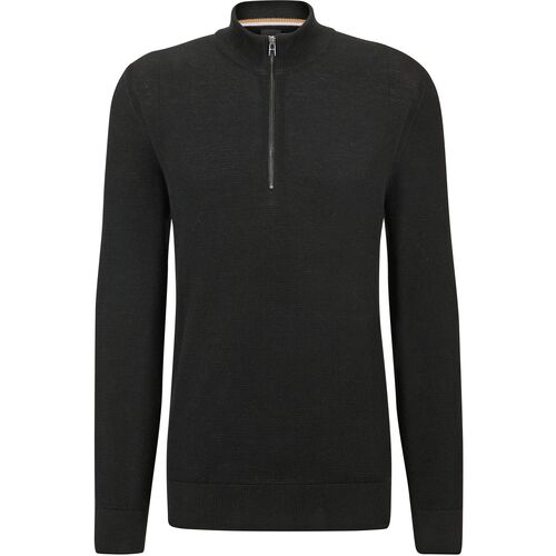Textiel Heren Sweaters / Sweatshirts BOSS Ebrando-P Half Zip Trui Zwart Zwart