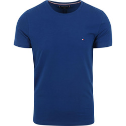 Textiel Heren T-shirts & Polo’s Tommy Hilfiger Logo T-shirt Kobaltblauw Blauw