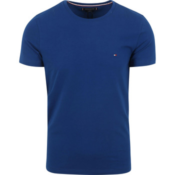 Tommy Hilfiger Logo T-shirt Kobaltblauw Blauw