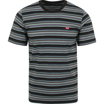 Textiel Heren T-shirts & Polo’s Levi's T-Shirt Zwart Streep Zwart