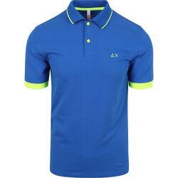 Textiel Heren T-shirts & Polo’s Sun68 Poloshirt Small Stripe Blauw Blauw