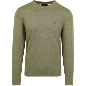 Textiel Heren Sweaters / Sweatshirts Tommy Hilfiger Trui Groen Mouliné Groen