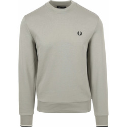 Textiel Heren Sweaters / Sweatshirts Fred Perry Sweater Logo Limestone Grijs Grijs