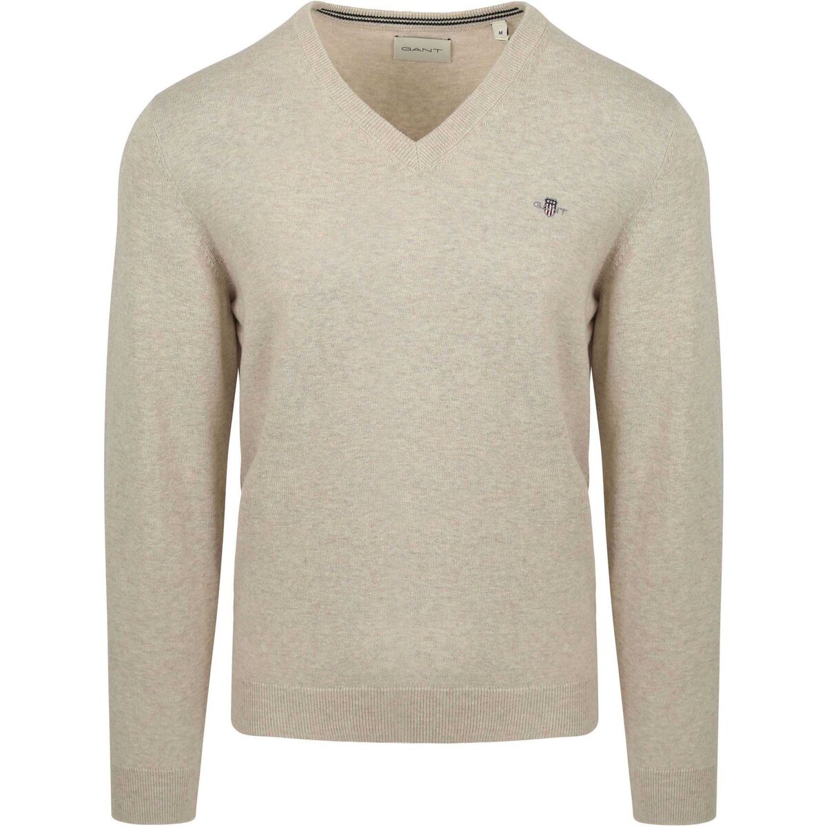 Textiel Heren Sweaters / Sweatshirts Gant Trui V-Hals Greige Grijs