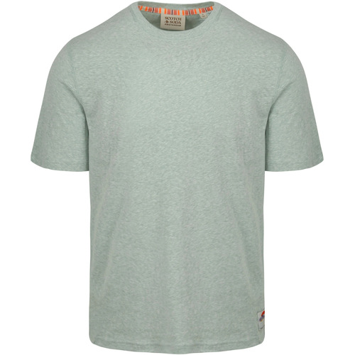 Textiel Heren T-shirts & Polo’s Scotch & Soda Scotch & Soda T-Shirt Melange Turquoise Multicolour