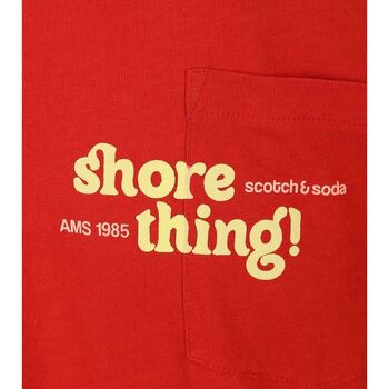 Scotch & Soda Scotch & Soda T-Shirt Artwork Rood Rood
