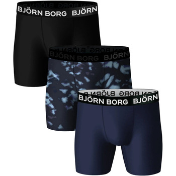 Björn Borg Boxers Performance Boxershorts 3-Pack Blauw Zwart