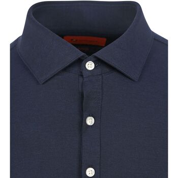 Suitable Camicia Poloshirt Navy Blauw