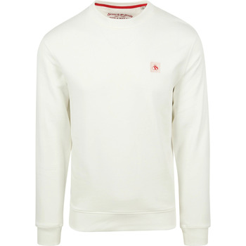 Textiel Heren Sweaters / Sweatshirts Scotch & Soda Essential Sweater Off White Wit