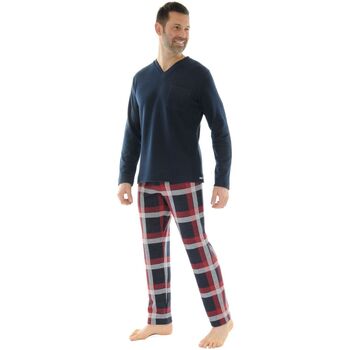Textiel Heren Pyjama's / nachthemden Pilus PUNTO Blauw