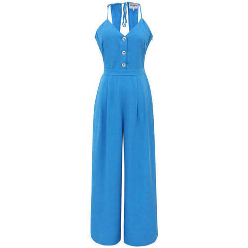 Textiel Dames Jumpsuites / Tuinbroeken Frnch Blauwe jumpsuit Palma Blauw