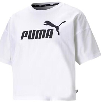 Puma T-shirt Korte Mouw CAMISETA MUJER ESS CROPPED LOGO 586866