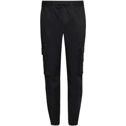 Textiel Heren Broeken / Pantalons Ck Jeans Skinny Washed Cargo Zwart