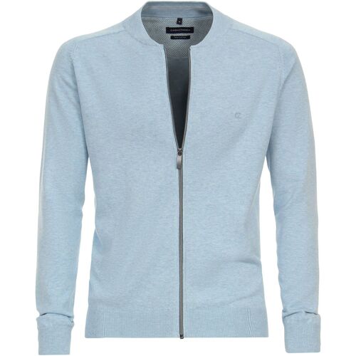 Textiel Heren Sweaters / Sweatshirts Casa Moda Vest Zip Lichtblauw Blauw