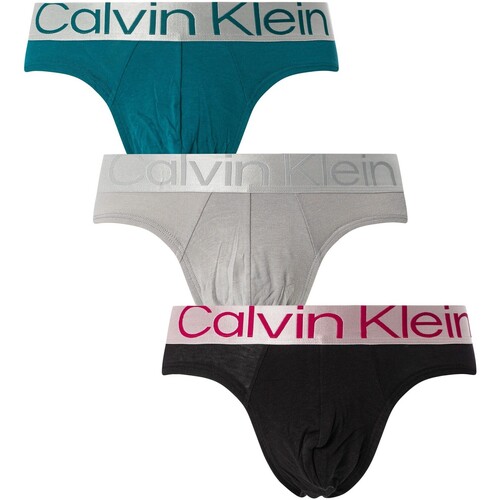 Ondergoed Heren Slips Calvin Klein Jeans Set van 3 heroverwogen stalen heupslips Multicolour