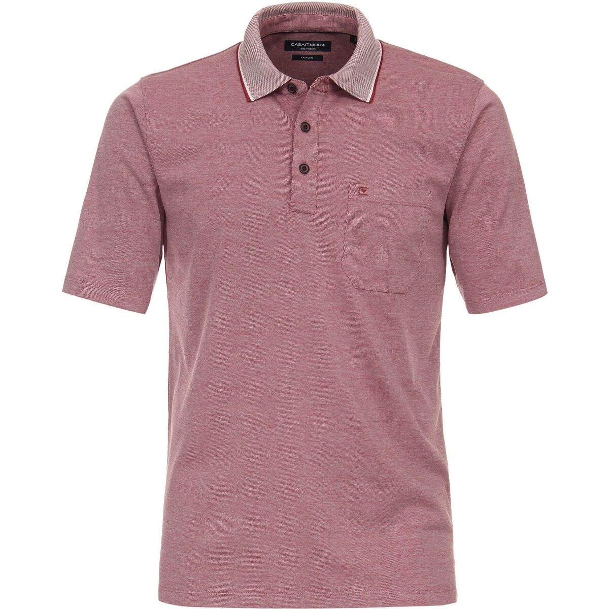 Textiel Heren T-shirts & Polo’s Casa Moda Polo Stretch Melange Roze Roze