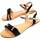 Schoenen Dames Sandalen / Open schoenen Leindia 87369 Zwart