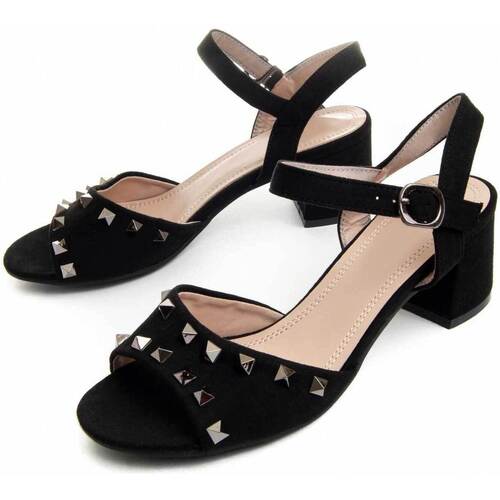 Schoenen Dames Sandalen / Open schoenen Leindia 88169 Zwart
