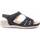 Schoenen Dames Sandalen / Open schoenen Leindia 89055 Zwart
