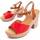 Schoenen Dames Sandalen / Open schoenen Leindia 89059 Rood
