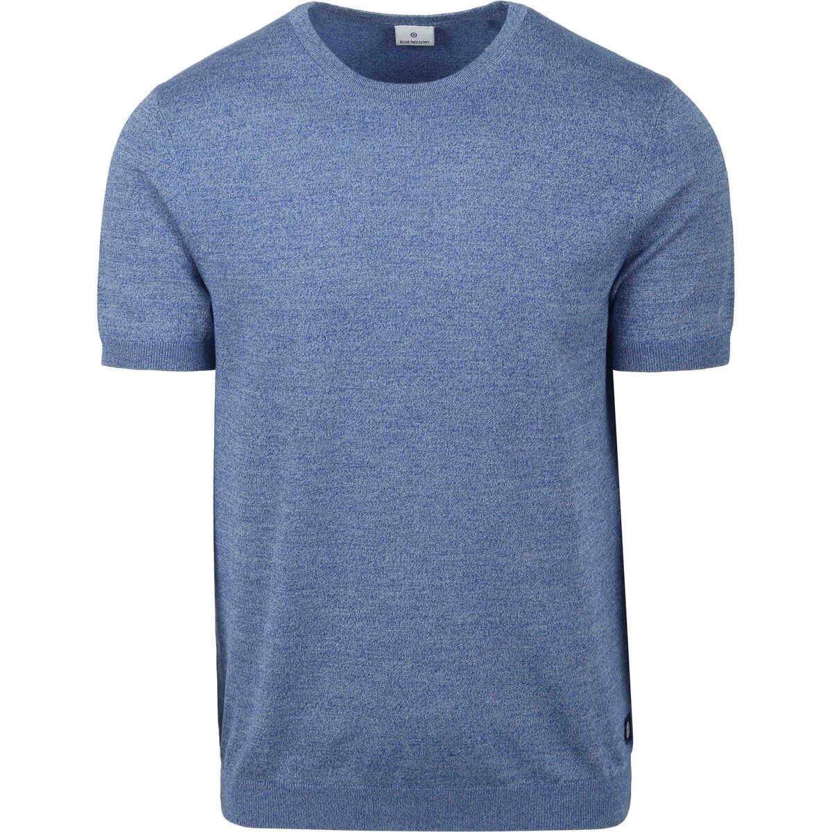 Textiel Heren T-shirts & Polo’s Blue Industry Knitted T-Shirt Melange Blauw Blauw