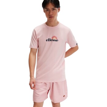 Textiel Heren T-shirts korte mouwen Ellesse  Roze