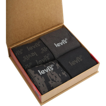 Levi's 4-Paar Giftbox Sokken Zwart Zwart