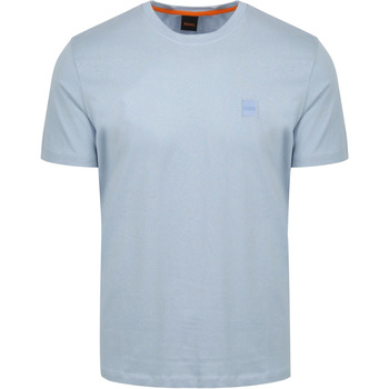 Textiel Heren T-shirts & Polo’s BOSS T-shirt Tales Lichtblauw Blauw