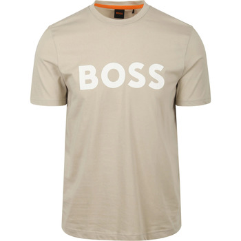 Boss T-shirt Thinking Beige