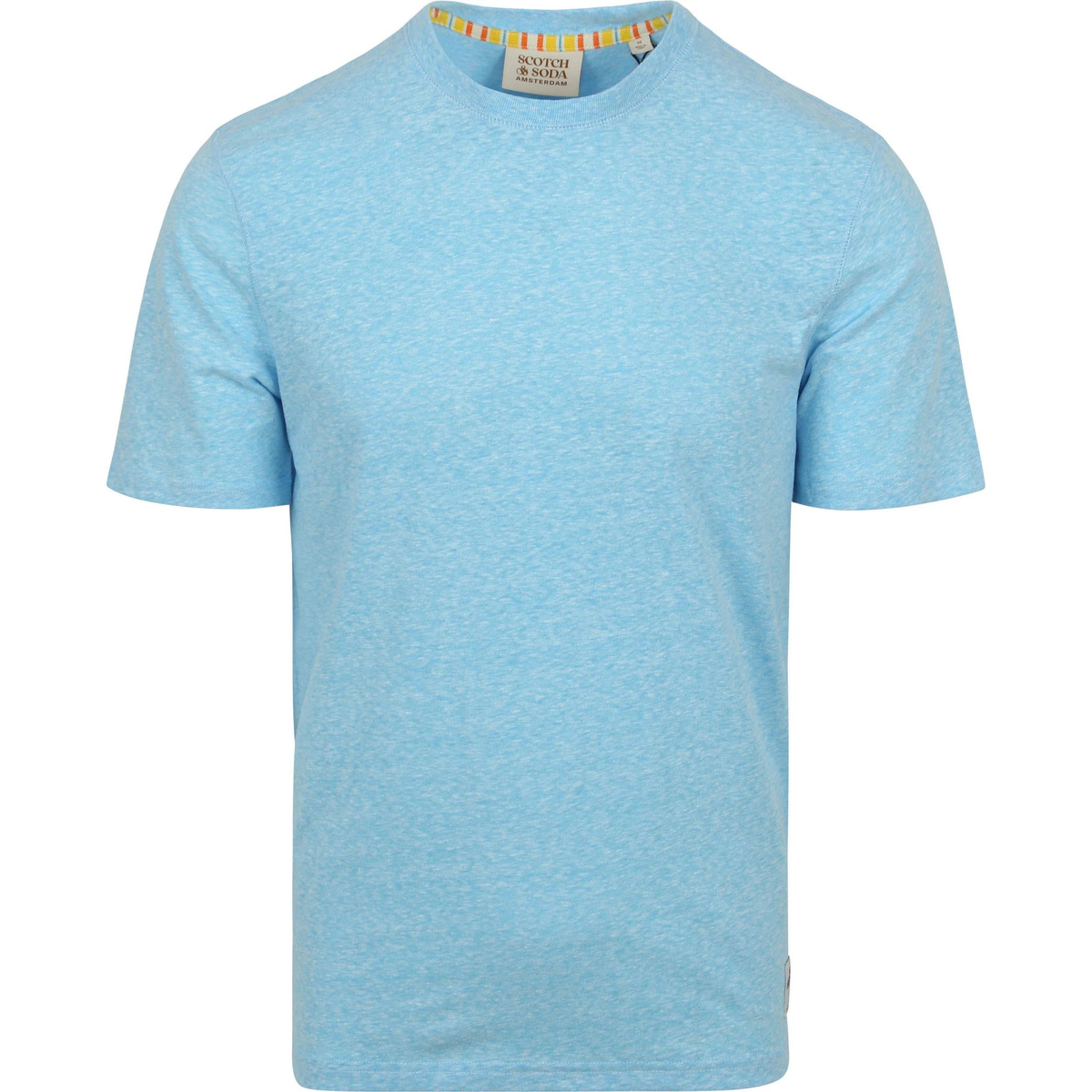 Textiel Heren T-shirts & Polo’s Scotch & Soda Scotch & Soda T-Shirt Melange Blauw Blauw